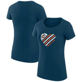Houston Astros G-III 4Her by Carl Banks Women's Super-Slim Fit Lightweight Heart Graphic T-Shirt On Sale