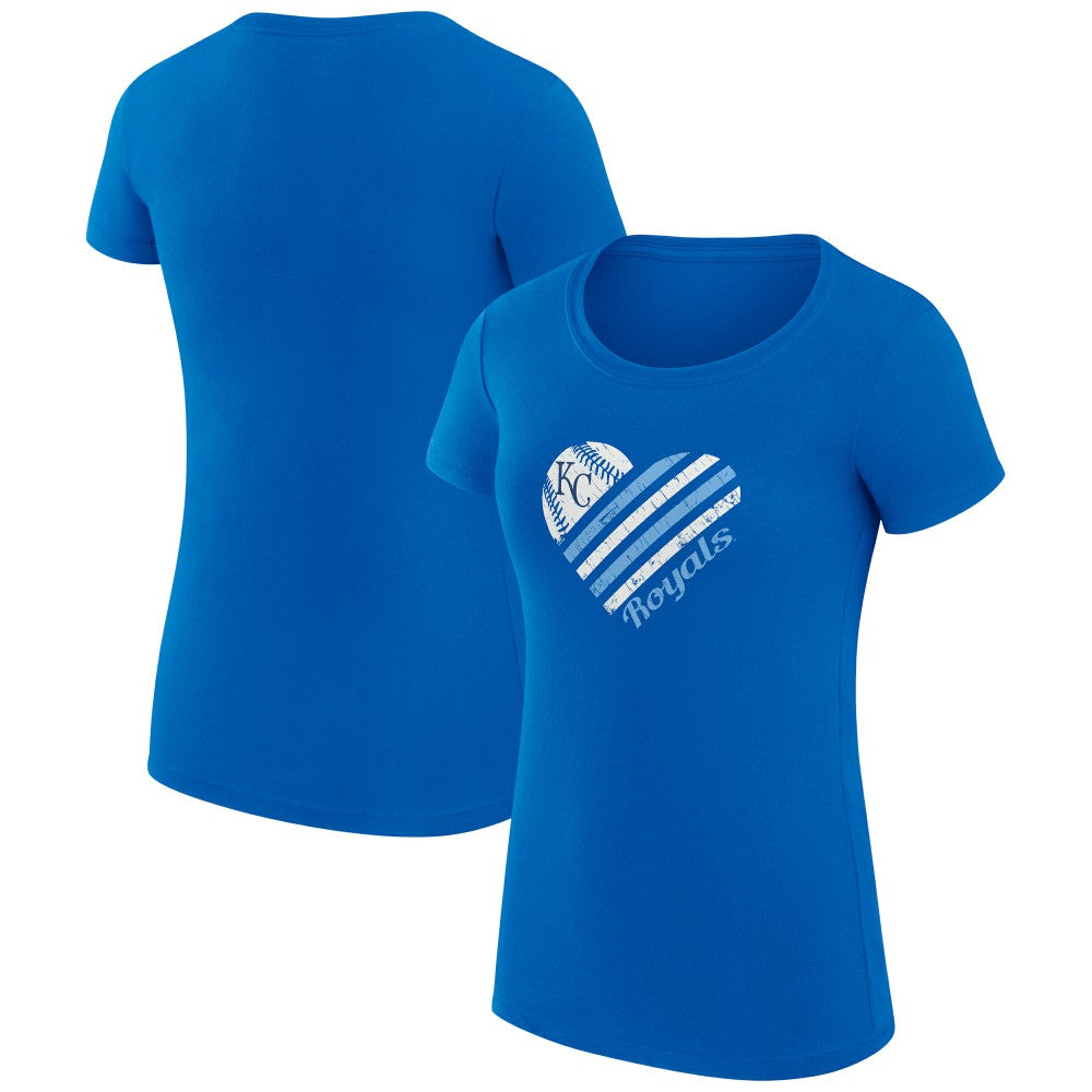 Kansas City Royals G-III 4Her by Carl Banks Women's Super-Slim Fit Lightweight Heart Graphic T-Shirt Online