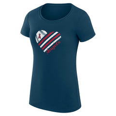 Los Angeles Angels G-III 4Her by Carl Banks Women's Super-Slim Fit Lightweight Heart Graphic T-Shirt Online