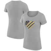 Milwaukee Brewers G-III 4Her by Carl Banks Women's Super-Slim Fit Lightweight Heart Graphic T-Shirt for sale