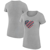 Minnesota Twins G-III 4Her by Carl Banks Women's Super-Slim Fit Lightweight Heart Graphic T-Shirt discount