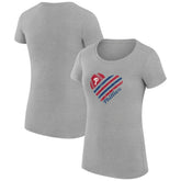 Philadelphia Phillies G-III 4Her by Carl Banks Women's Super-Slim Fit Lightweight Heart Graphic T-Shirt On Sale