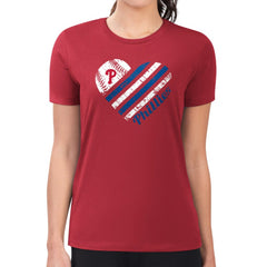 Philadelphia Phillies G-III 4Her by Carl Banks Women's Super-Slim Fit Lightweight Heart Graphic T-Shirt Near Me