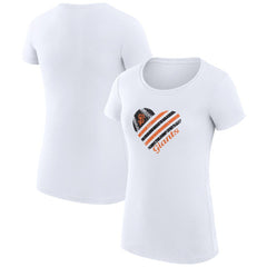 San Francisco Giants G-III 4Her by Carl Banks Women's Super-Slim Fit Lightweight Heart Graphic T-Shirt Lifestyle