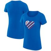 Texas Rangers G-III 4Her by Carl Banks Women's Super-Slim Fit Lightweight Heart Graphic T-Shirt Near Me