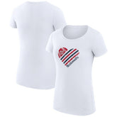 Washington Nationals G-III 4Her by Carl Banks Women's Super-Slim Fit Lightweight Heart Graphic T-Shirt for sale
