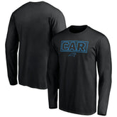 Carolina Panthers Squad Throwbacks Long Sleeve T-Shirt Black - NFL