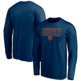 Chicago Bears Squad Throwbacks Long Sleeve T-Shirt Navy - NFL