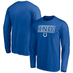 Indianapolis Colts Squad Throwbacks Long Sleeve T-Shirt Royal - NFL