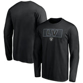 Las Vegas Raiders Squad Throwbacks Long Sleeve T-Shirt Black - NFL