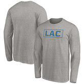 Los Angeles Chargers Squad Throwbacks Long Sleeve T-Shirt Heather Gray - NFL