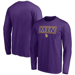 Minnesota Vikings Squad Throwbacks Long Sleeve T-Shirt Purple - NFL