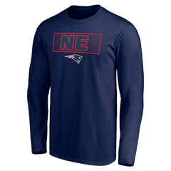 New England Patriots Squad Throwbacks Long Sleeve T-Shirt Navy - NFL