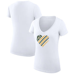 Athletics G-III 4Her by Carl Banks Women's Super-Slim Fit Lightweight Heart V-Neck T-Shirt Online