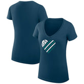Seattle Mariners G-III 4Her by Carl Banks Women's Super-Slim Fit Lightweight Heart V-Neck T-Shirt Near Me