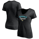 Jacksonville Jaguars Women's Depth Chart V-Neck T-Shirt Black - NFL