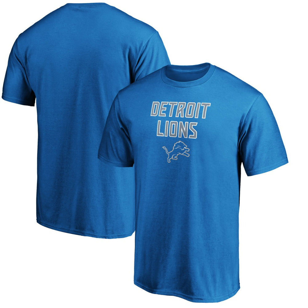 Detroit Lions Game Day Stack T-Shirt Blue - NFL