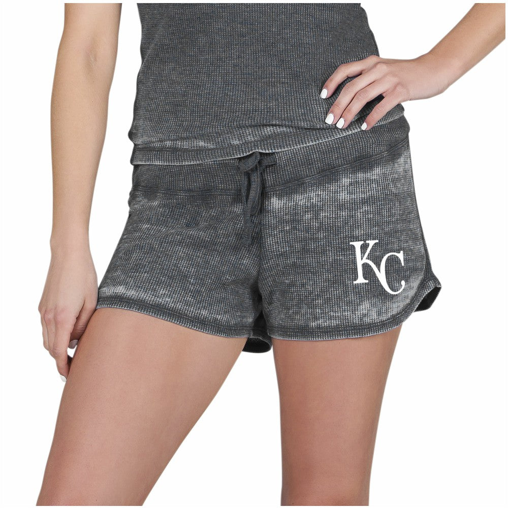 Kansas City Royals Concepts Sport Women's Resurgence Waffle Knit Shorts Online