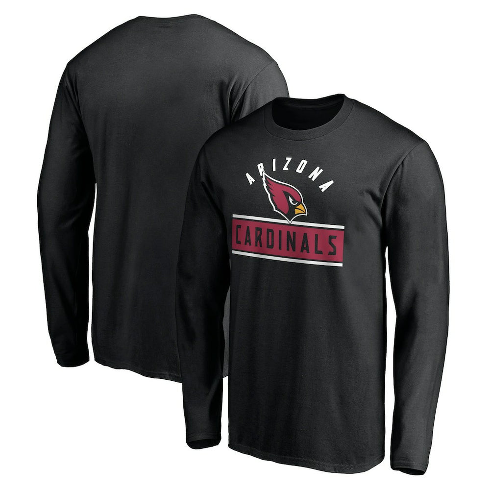 Arizona Cardinals Team Arch Knockout Long Sleeve T-Shirt Black - NFL