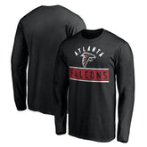 Atlanta Falcons Team Arch Knockout Long Sleeve T-Shirt Black - NFL