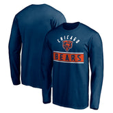 Chicago Bears Team Arch Knockout Long Sleeve T-Shirt Navy - NFL