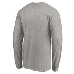 Detroit Lions Team Arch Knockout Long Sleeve T-Shirt Heather Gray - NFL
