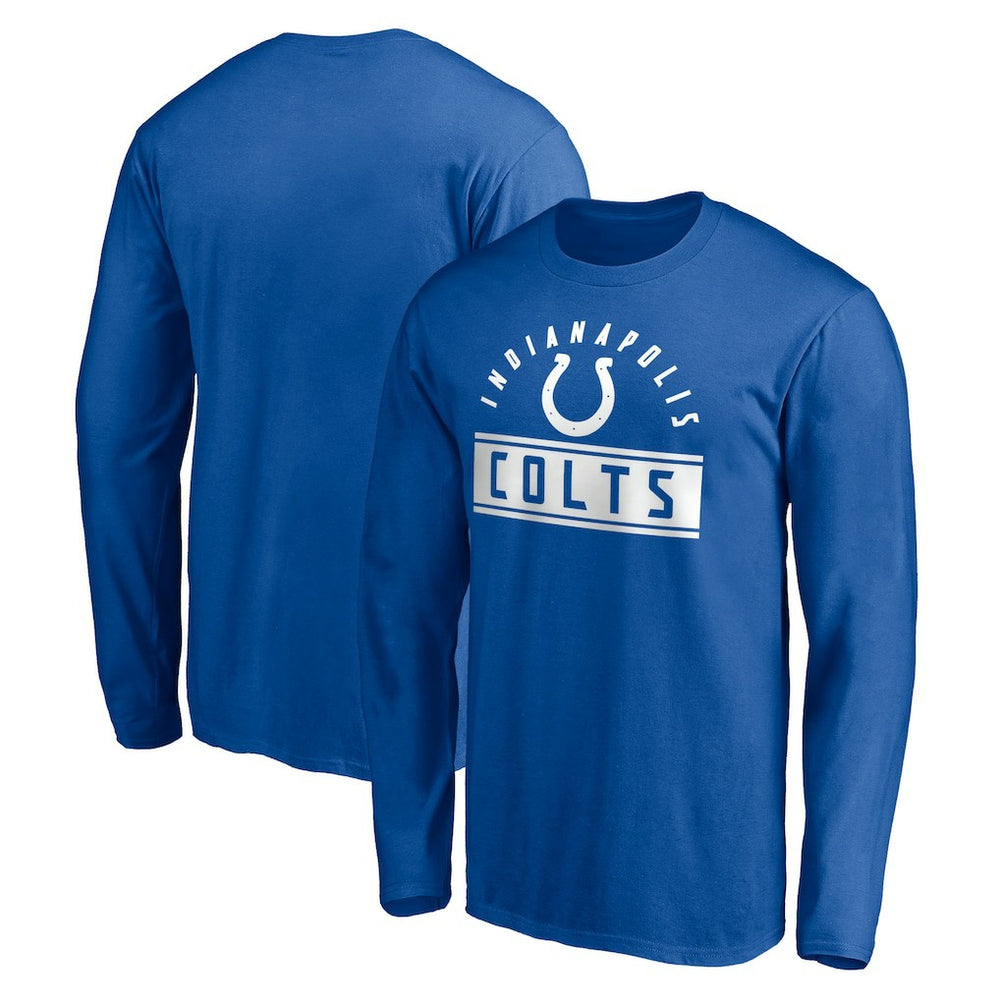 Indianapolis Colts Team Arch Knockout Long Sleeve T-Shirt Royal - NFL