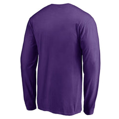 Minnesota Vikings Team Arch Knockout Long Sleeve T-Shirt Purple - NFL