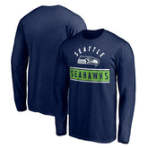 Seattle Seahawks Team Arch Knockout Long Sleeve T-Shirt College Navy - NFL