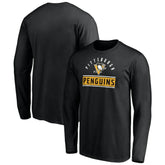Pittsburgh Penguins Team Arch Knockout Long Sleeve T-Shirt Black