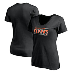 Philadelphia Flyers - Women's Mascot In Bounds V-Neck T-Shirt Black