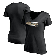 Vegas Golden Knights Women's Mascot In Bounds V-Neck T-Shirt Black