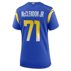 Warren McClendon Jr. Los Angeles Rams Women's Team Game Jersey Royal - Nike