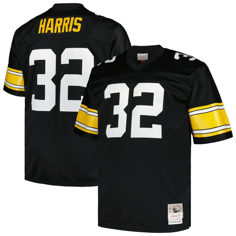 Franco Harris Pittsburgh Steelers Big & Tall 1976 Legacy Retired Player Jersey Black - Mitchell & Ness