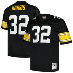 Franco Harris Pittsburgh Steelers Big & Tall 1976 Legacy Retired Player Jersey Black - Mitchell & Ness