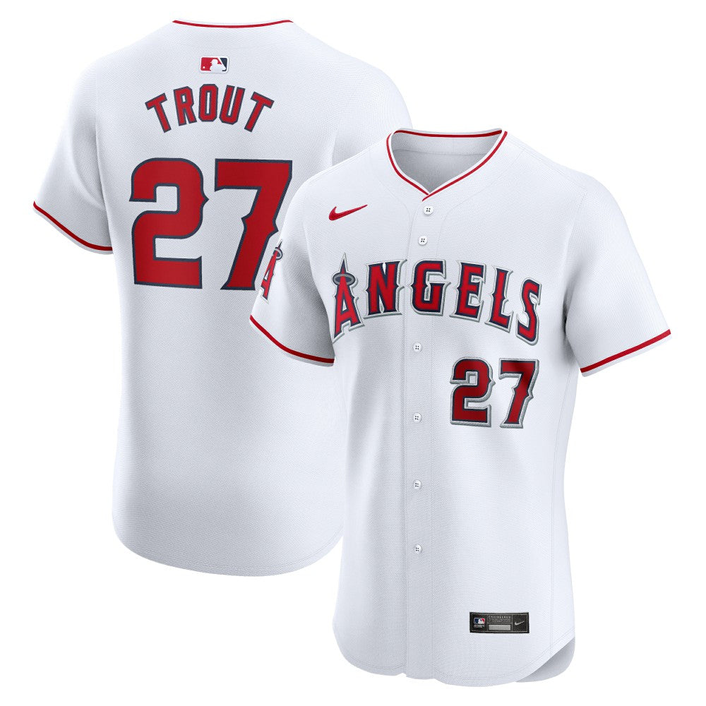 Mike Trout Los Angeles Angels Nike Home Elite Player Jersey On Sale
