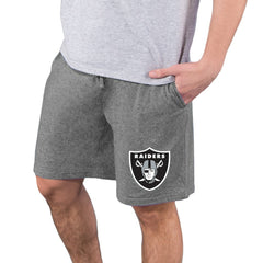 Las Vegas Raiders Concepts Sport Quest Knit Jam Shorts Charcoal - NFL