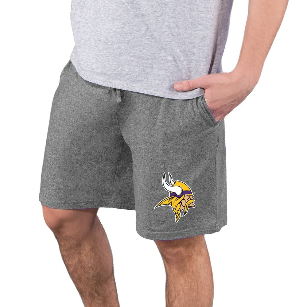 Minnesota Vikings Concepts Sport Quest Knit Jam Shorts Charcoal - NFL