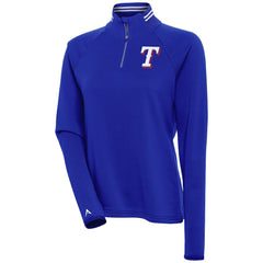 Texas Rangers Antigua Women's Milo Raglan Quarter-Zip Pullover Top Clearance