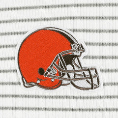 Cleveland Browns Antigua Women's Maverick Waffle Henley Long Sleeve T-Shirt White - NFL