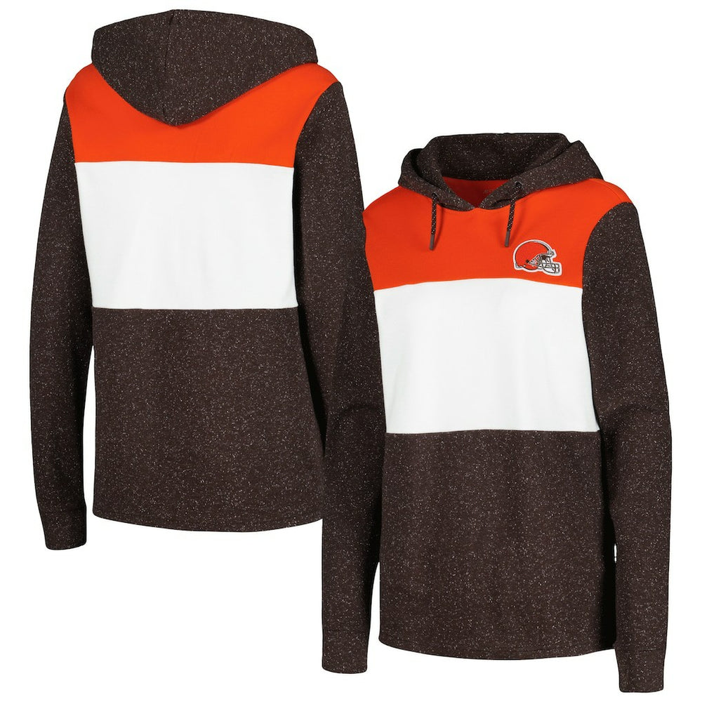 Cleveland Browns Antigua Women's Wicket Pullover Hoodie Brown - NFL