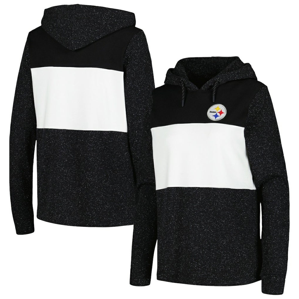 Pittsburgh Steelers Antigua Women's Wicket Pullover Hoodie Black - NFL