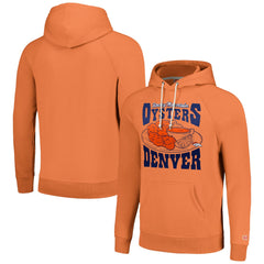 Denver Broncos Homage Unisex NFL x Guy Fieri’s Flavortown Tri-Blend Pullover Hoodie Orange - NFL