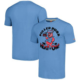 Carolina Panthers Homage Unisex NFL x Guy Fieri’s Flavortown Tri-Blend T-Shirt Light Blue - NFL