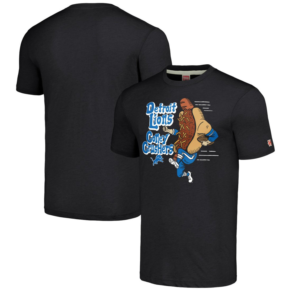 Detroit Lions Homage Unisex NFL x Guy Fieri’s Flavortown Tri-Blend T-Shirt Charcoal - NFL