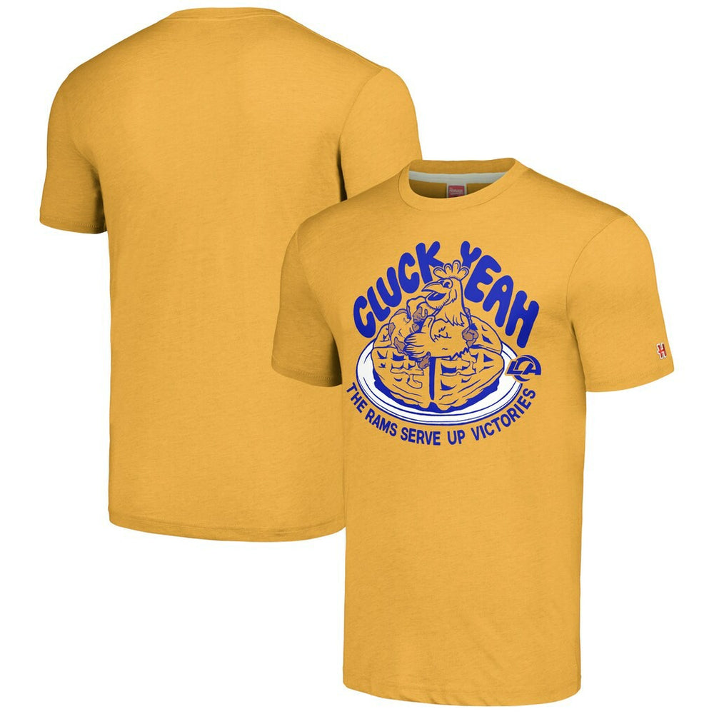 Los Angeles Rams Homage Unisex NFL x Guy Fieri’s Flavortown Tri-Blend T-Shirt Gold - NFL