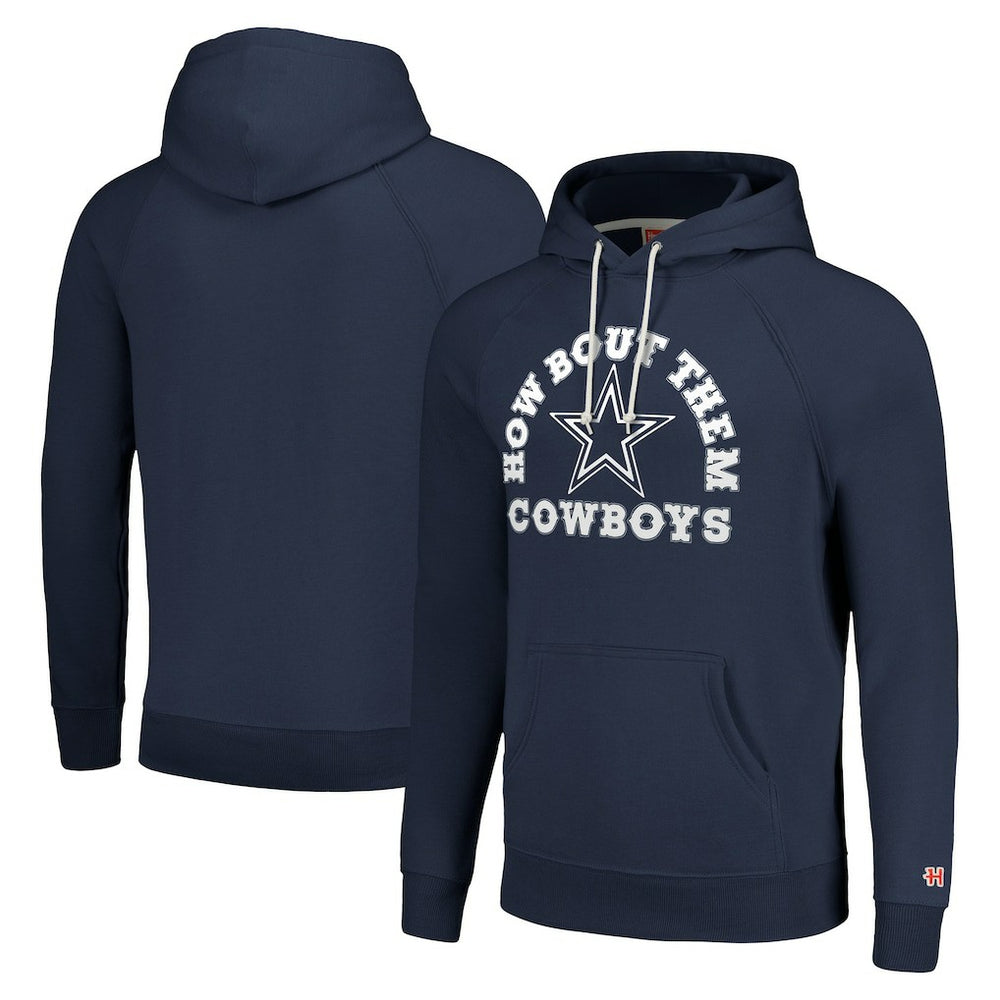 Dallas Cowboys Homage Unisex Hyperlocal Raglan Pullover Hoodie Navy - NFL