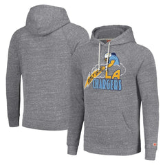 Los Angeles Chargers Homage Unisex Hyperlocal Raglan Pullover Hoodie Gray - NFL