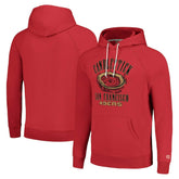 San Francisco 49ers Homage Unisex Hyperlocal Raglan Pullover Hoodie Scarlet - NFL