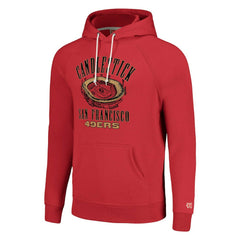 San Francisco 49ers Homage Unisex Hyperlocal Raglan Pullover Hoodie Scarlet - NFL